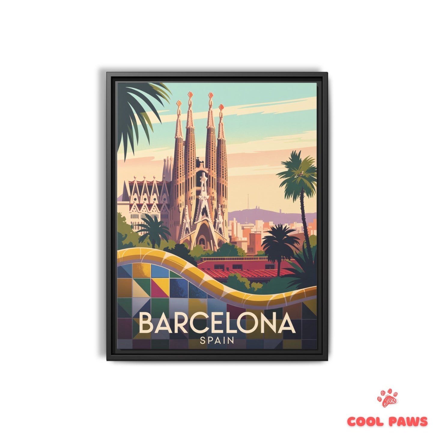 Barcelona Travel Print | Spanish Sagrada Familia | Spain