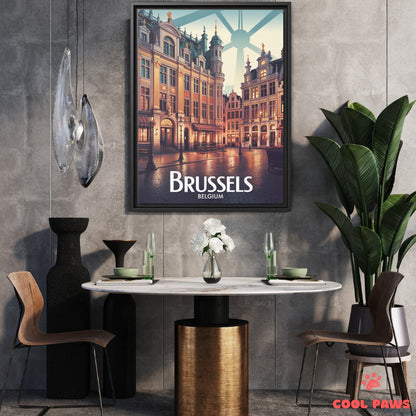 Brussels Travel Print | Belgian Grand Place | Belgium