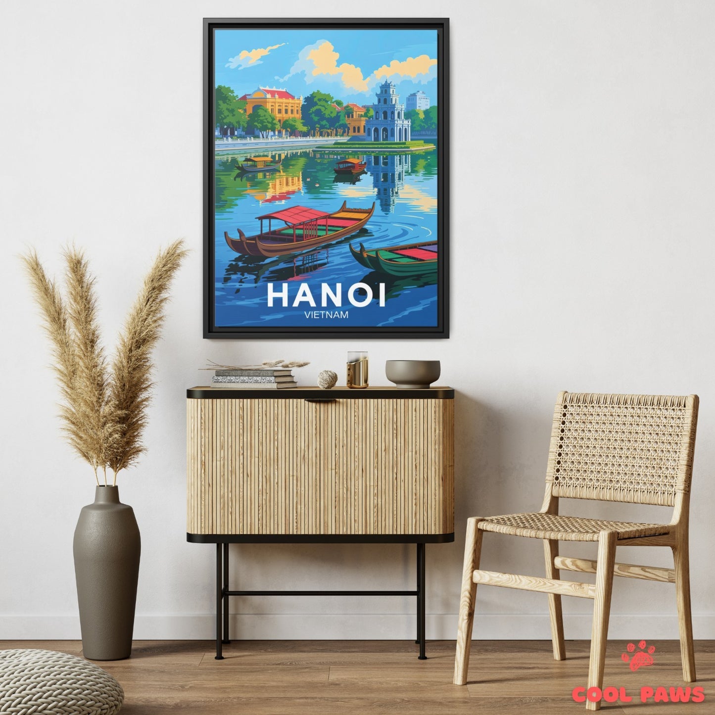 Hanoi Travel Print | Hoan Kiem Lake (Turtle Tower) | Vietnam