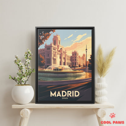 Madrid Travel Print | Spanish Palacio de Cibeles | Spain