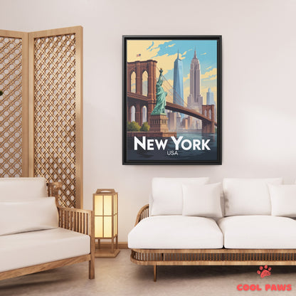 New York Travel Print | Statue of Liberty