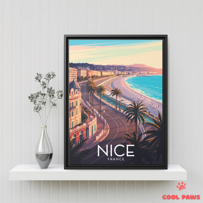 Nice Travel Print | French Promenade des Anglais | France