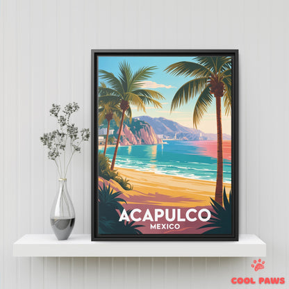 Acapulco Travel Print | Beach and Island