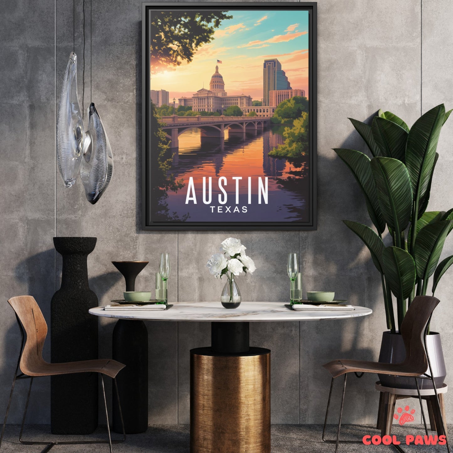 Austin Travel Print | Texas State Capitol