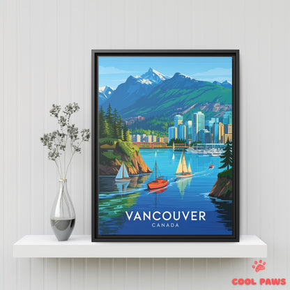 Vancouver  Travel Print | Coastal Mountains