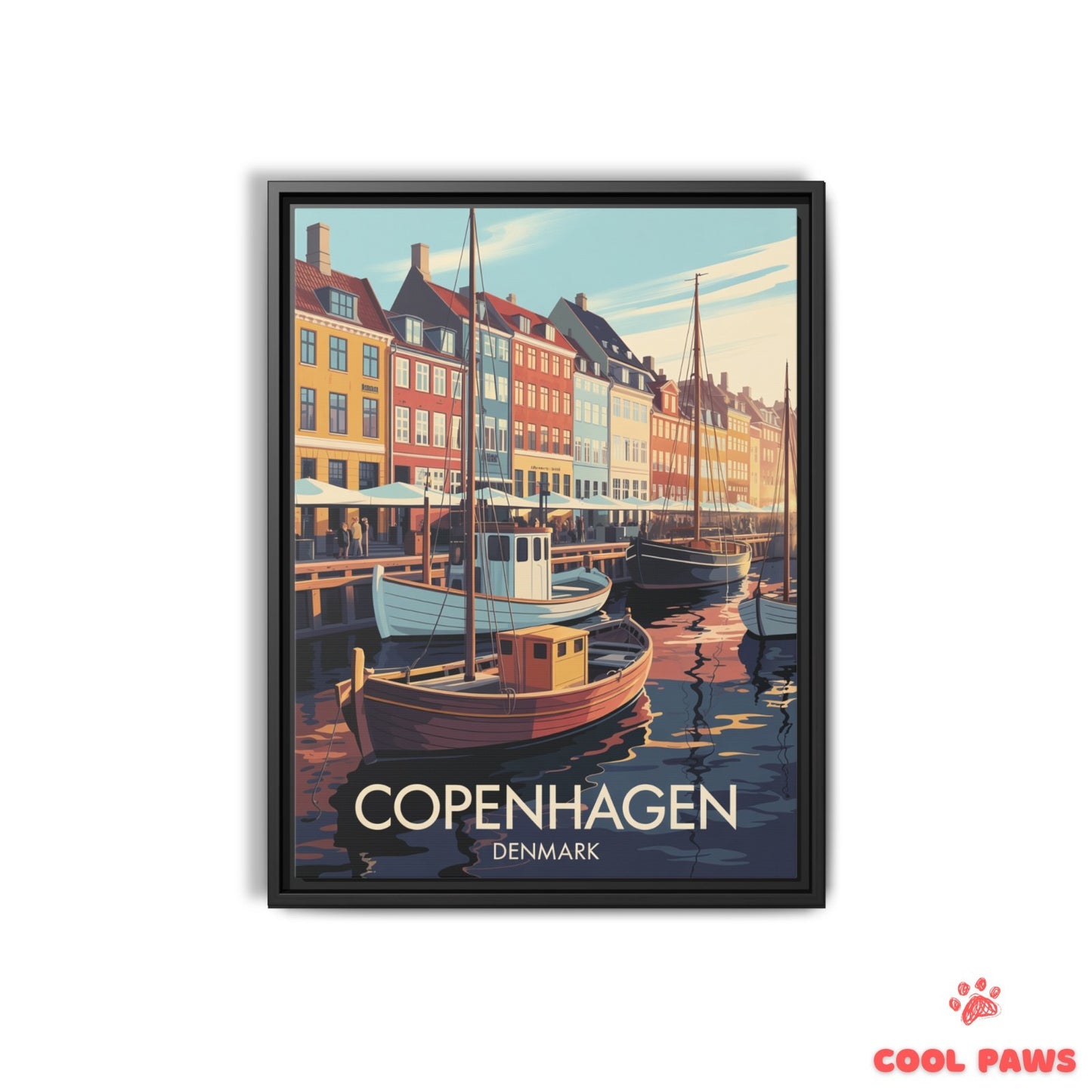 Copenhagen Travel Print | Danish Nyhavn | Denmark