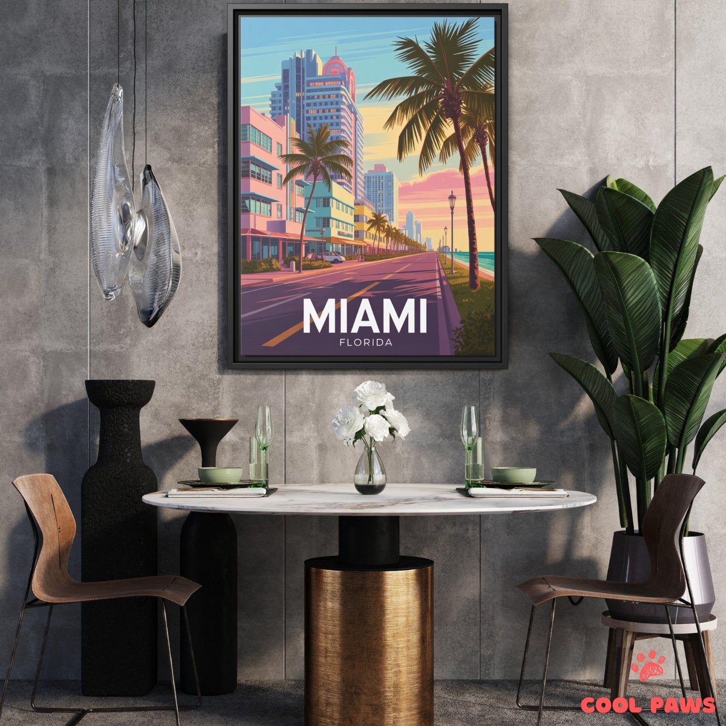 Miami Travel Print | Ocean Drive Florida
