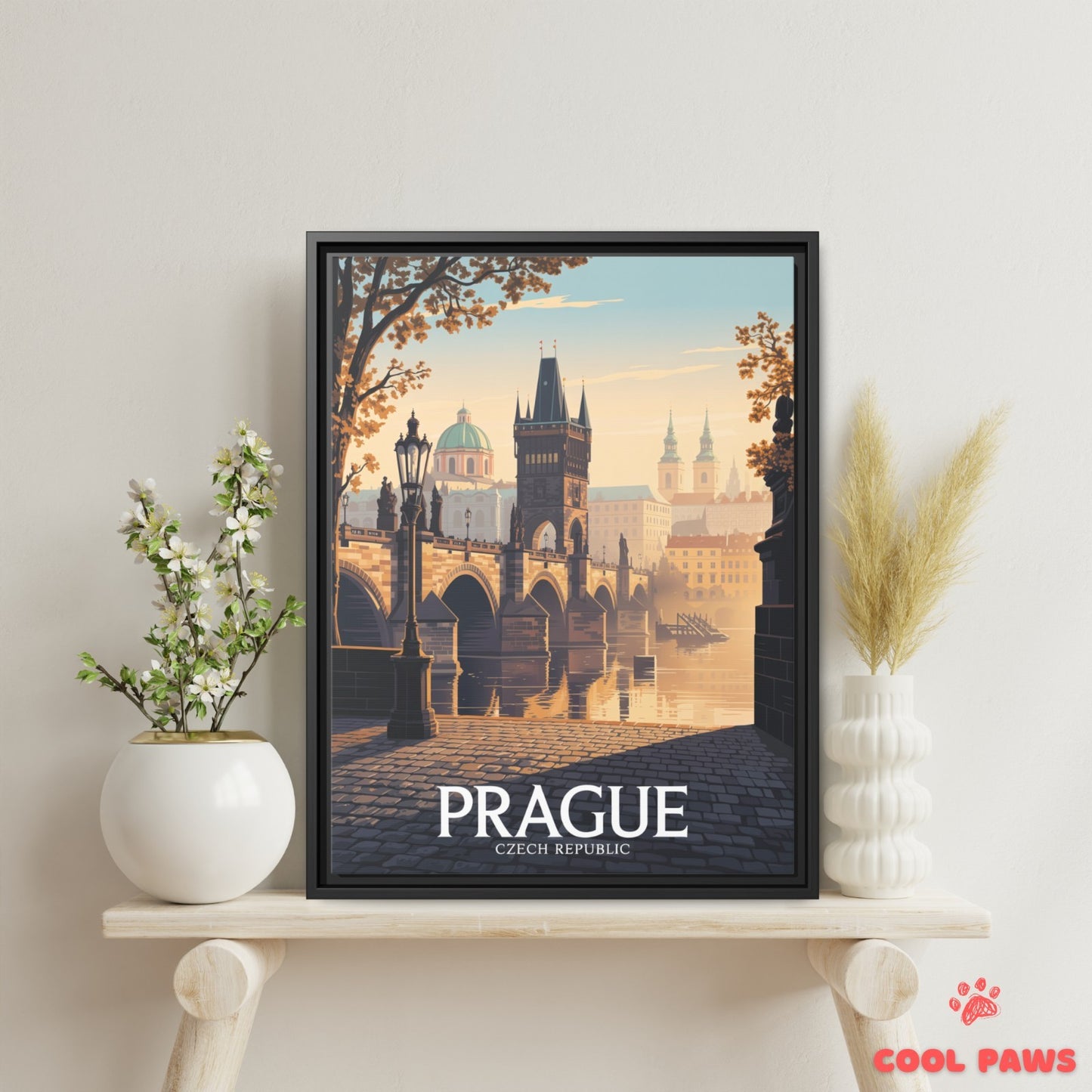 Prague Travel Print | Czech Charles Bridge | Czcech Republic