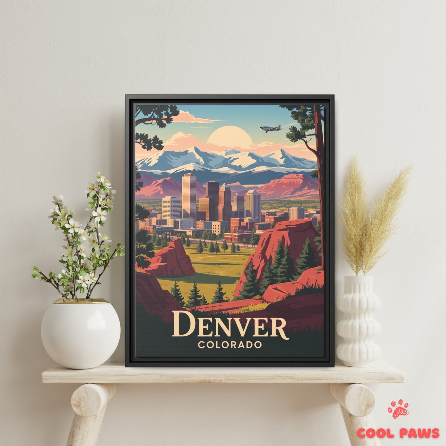 Denver Travel Print | Rocky Mountains Colorado