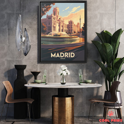 Madrid Travel Print | Spanish Palacio de Cibeles | Spain