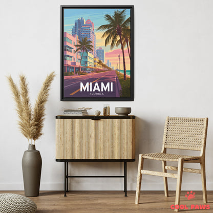 Miami Travel Print | Ocean Drive Florida
