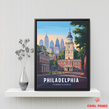 Philadelphia Travel Print | Independence Hall Pennsylvania