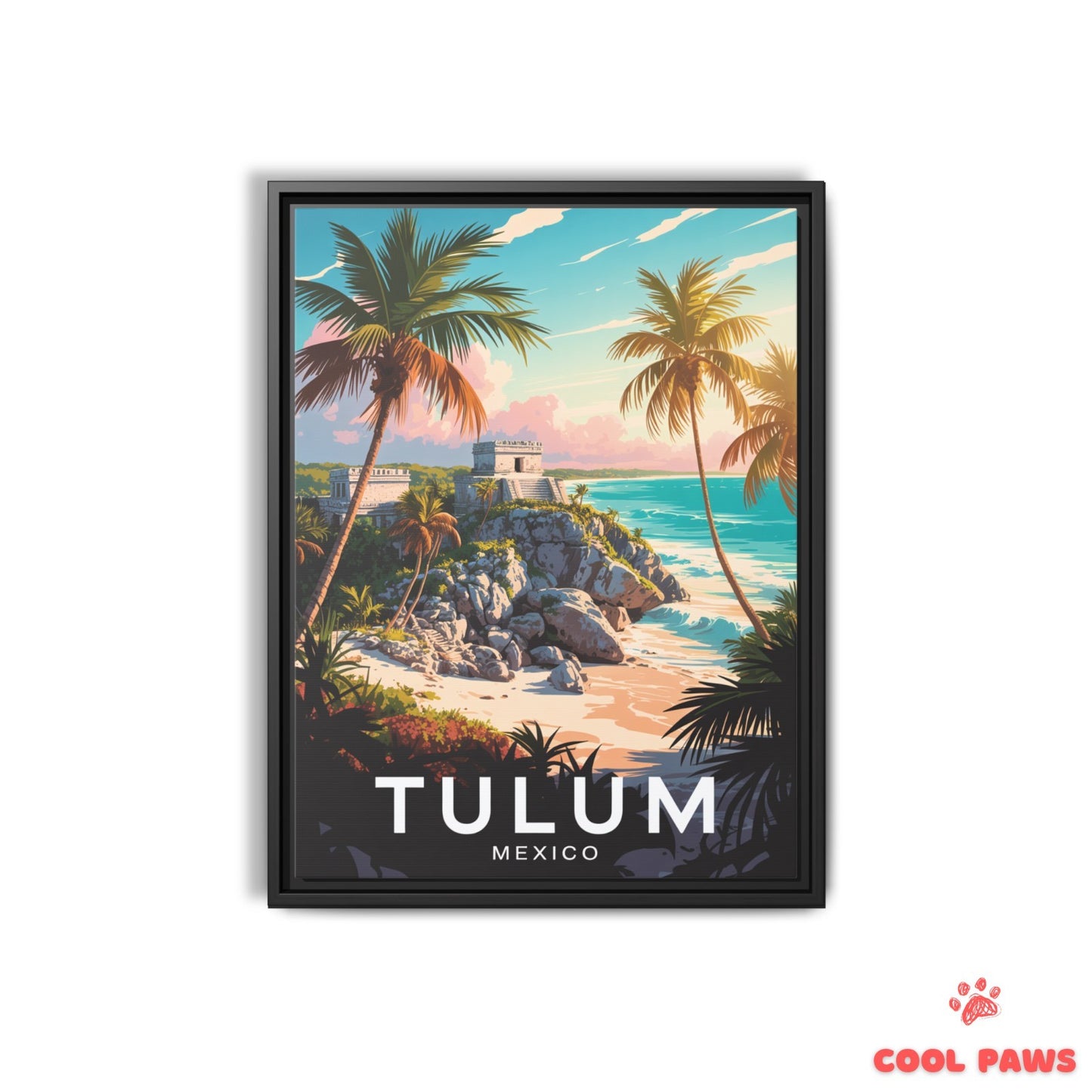 Tulum Travel Print | Mayan Ruins