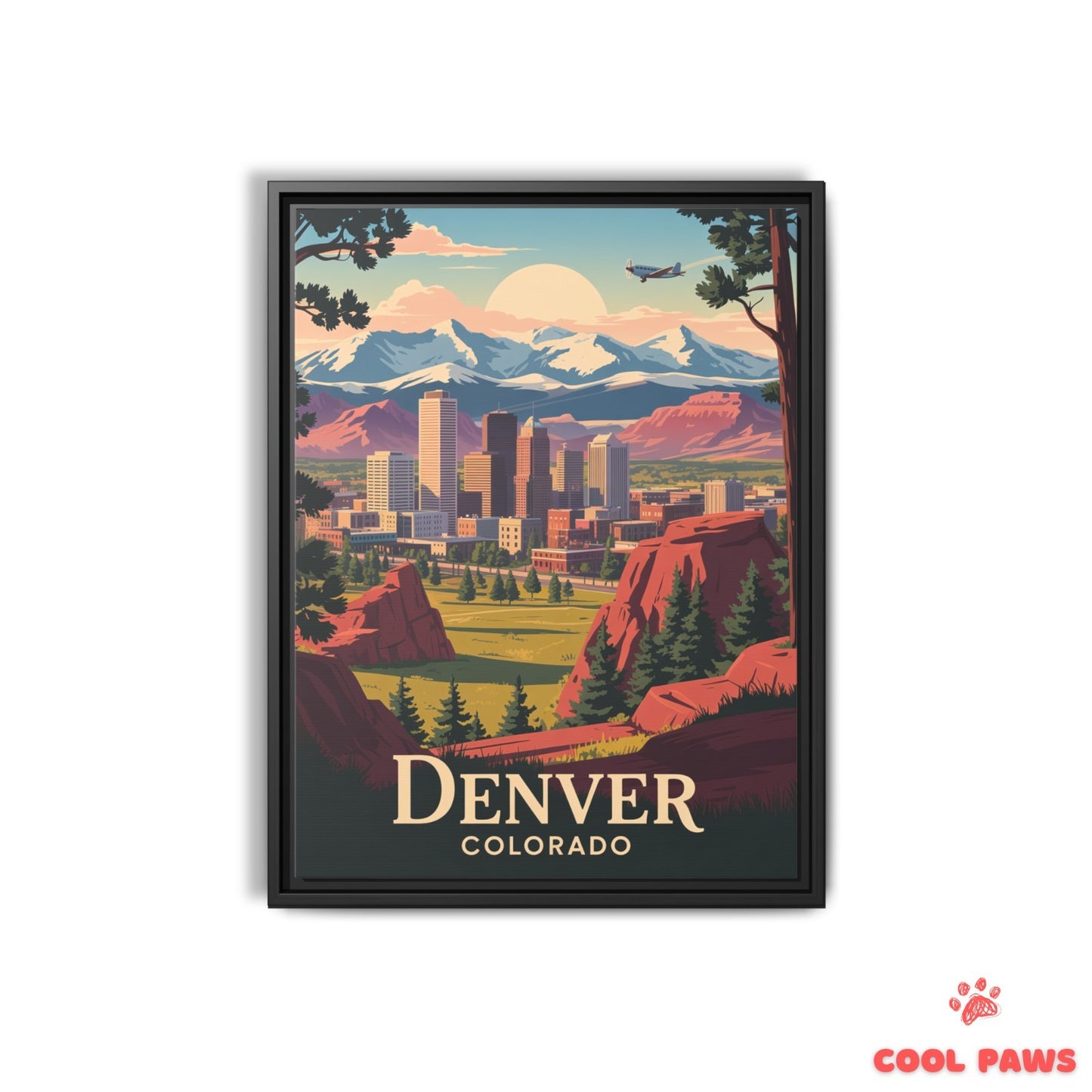 Denver Travel Print | Rocky Mountains Colorado