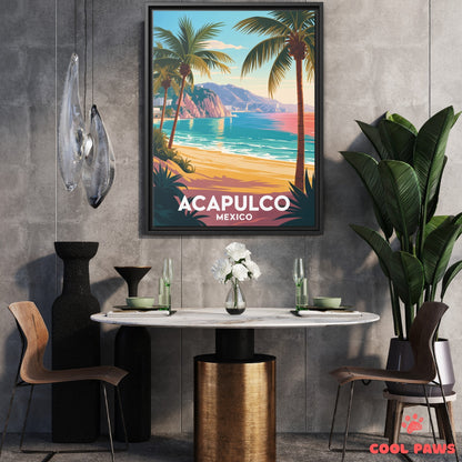Acapulco Travel Print | Beach and Island