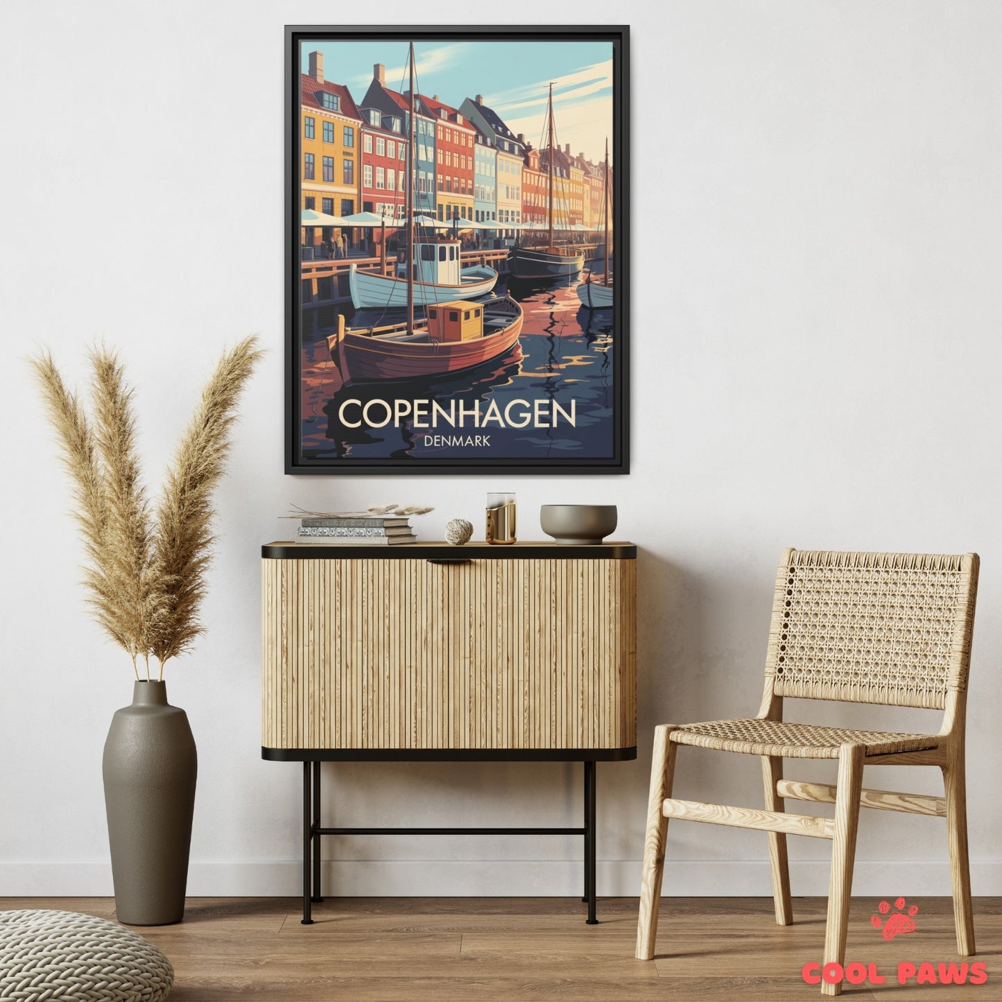 Copenhagen Travel Print | Danish Nyhavn | Denmark