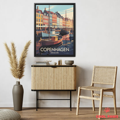 Copenhagen Travel Print | Danish Nyhavn | Denmark