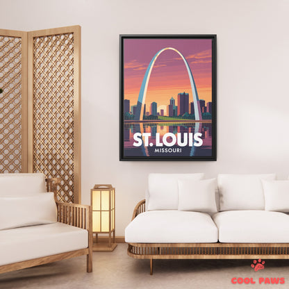 St. Louis Travel Print | Gateway Arch Missouri