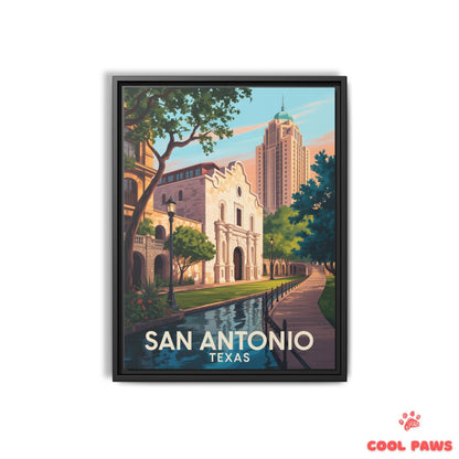San Antonio Travel Print | The Alamo Texas