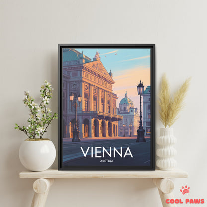 Vienna Travel Print | Austrian State Opera | Austria