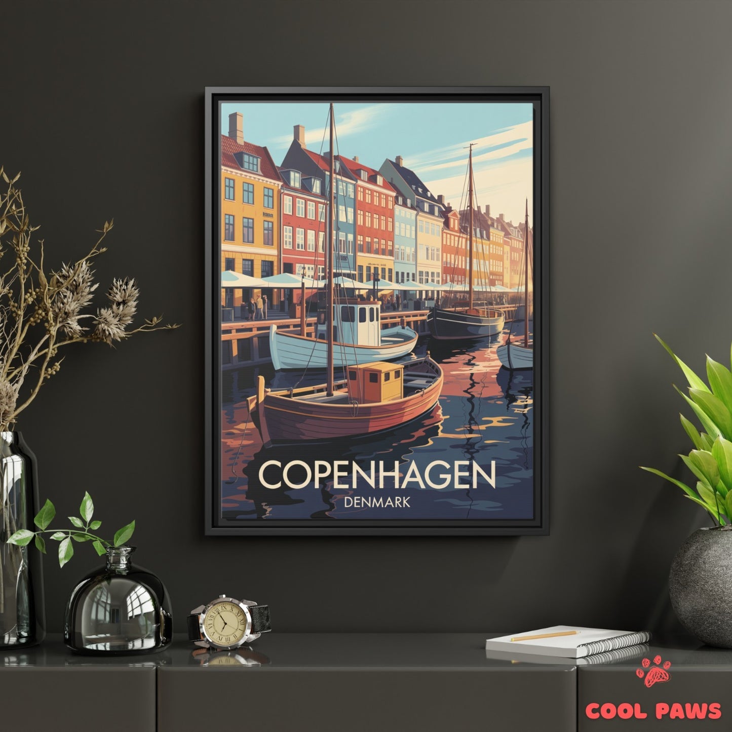 Copenhagen Travel Print | Danish Nyhavn | Denmark