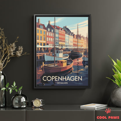 Copenhagen Travel Print | Danish Nyhavn | Denmark
