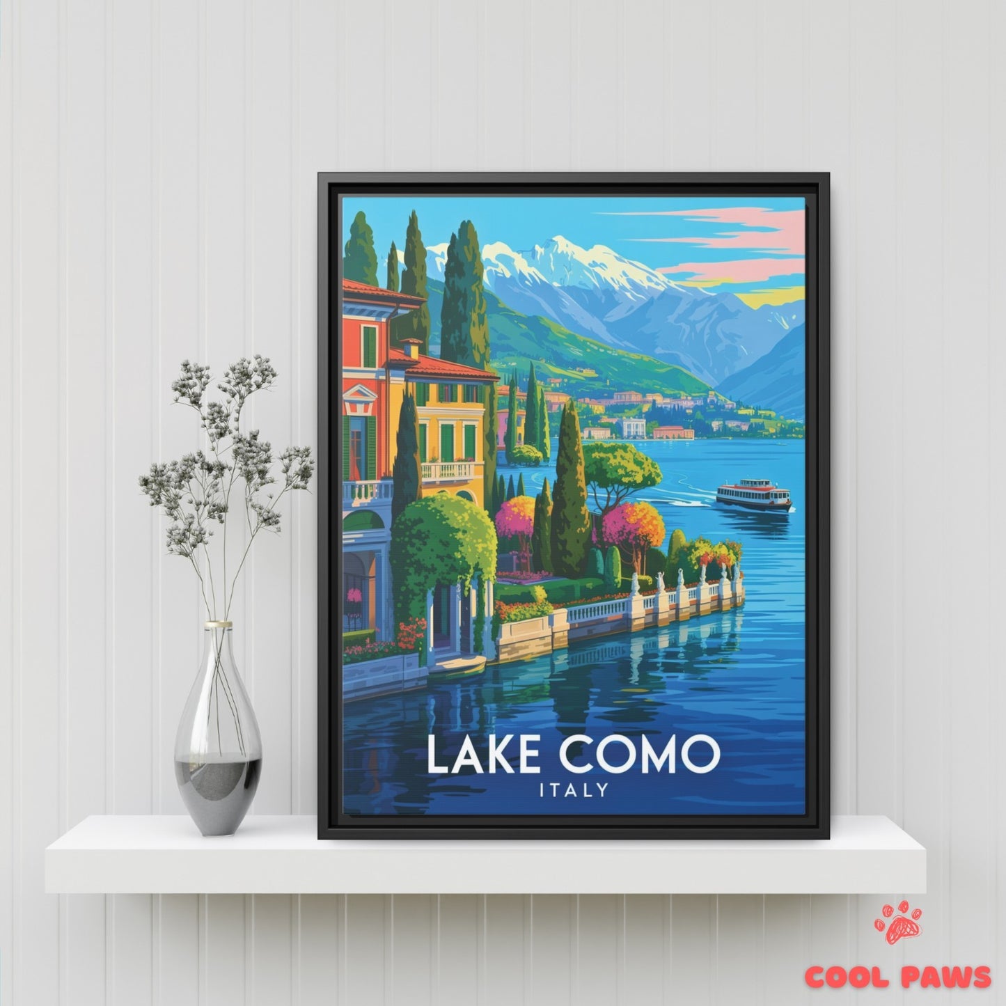 Lake Como Travel Print | Italian Villas| Italy
