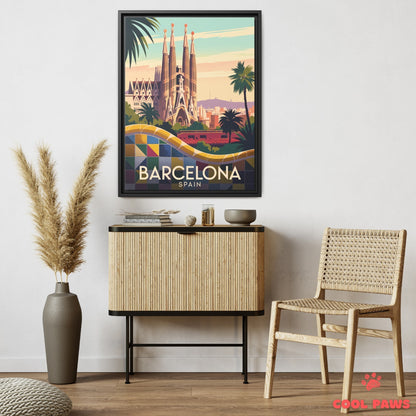 Barcelona Travel Print | Spanish Sagrada Familia | Spain