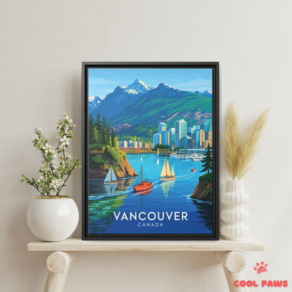 Vancouver  Travel Print | Coastal Mountains