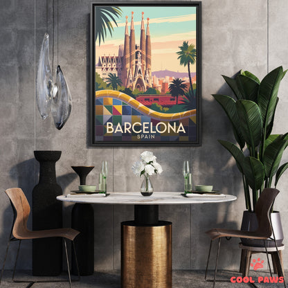 Barcelona Travel Print | Spanish Sagrada Familia | Spain