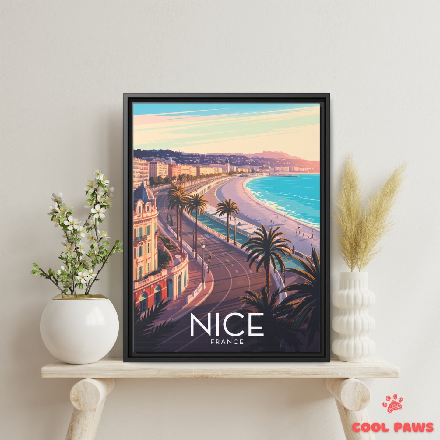 Nice Travel Print | French Promenade des Anglais | France