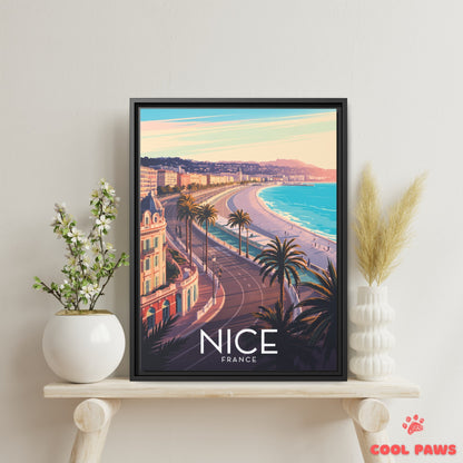 Nice Travel Print | French Promenade des Anglais | France