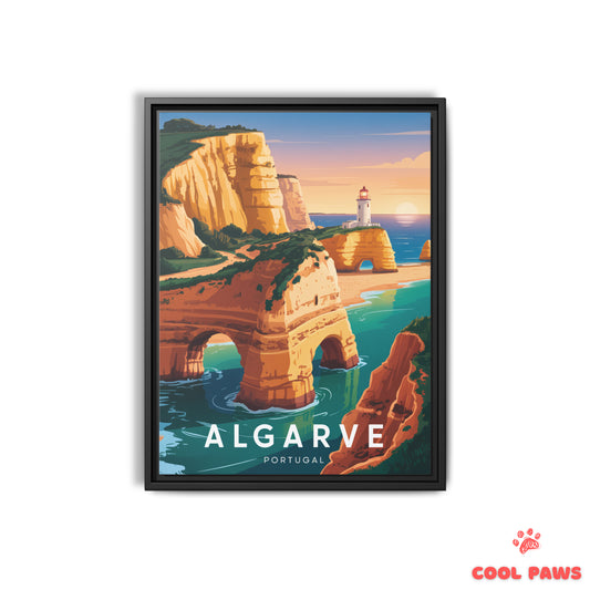 Algarve Travel Print | Portuguese Lighthouse | Portugal