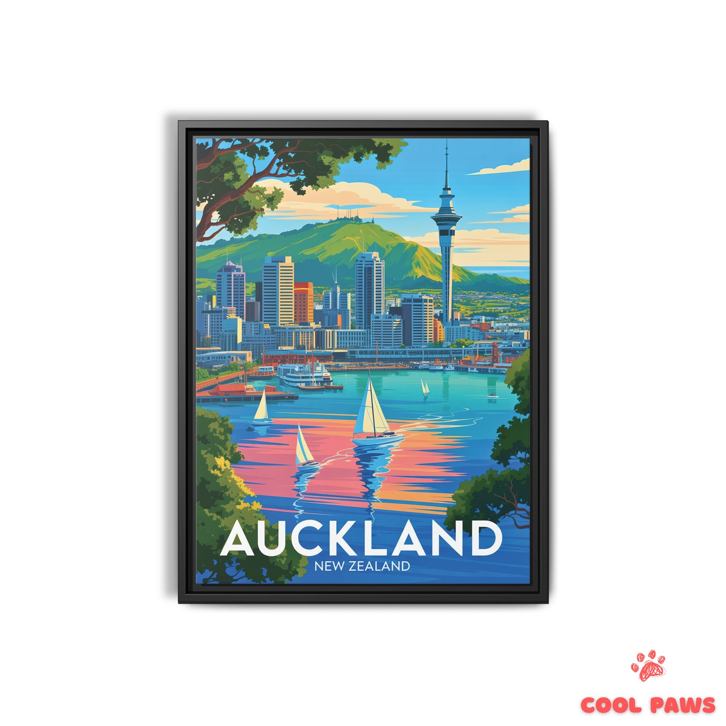 Auckland Travel Print | Sky Tower | New Zealand
