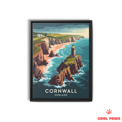 Cornwall Travel Print | English Lighthouse | England