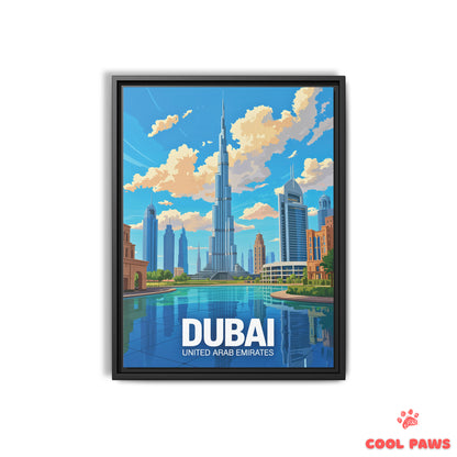 Dubai Travel Print | Burj Khalifa | United Arab Emirates