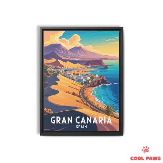 Gran Canaria Travel Print | Spanish Sand Dune | Spain