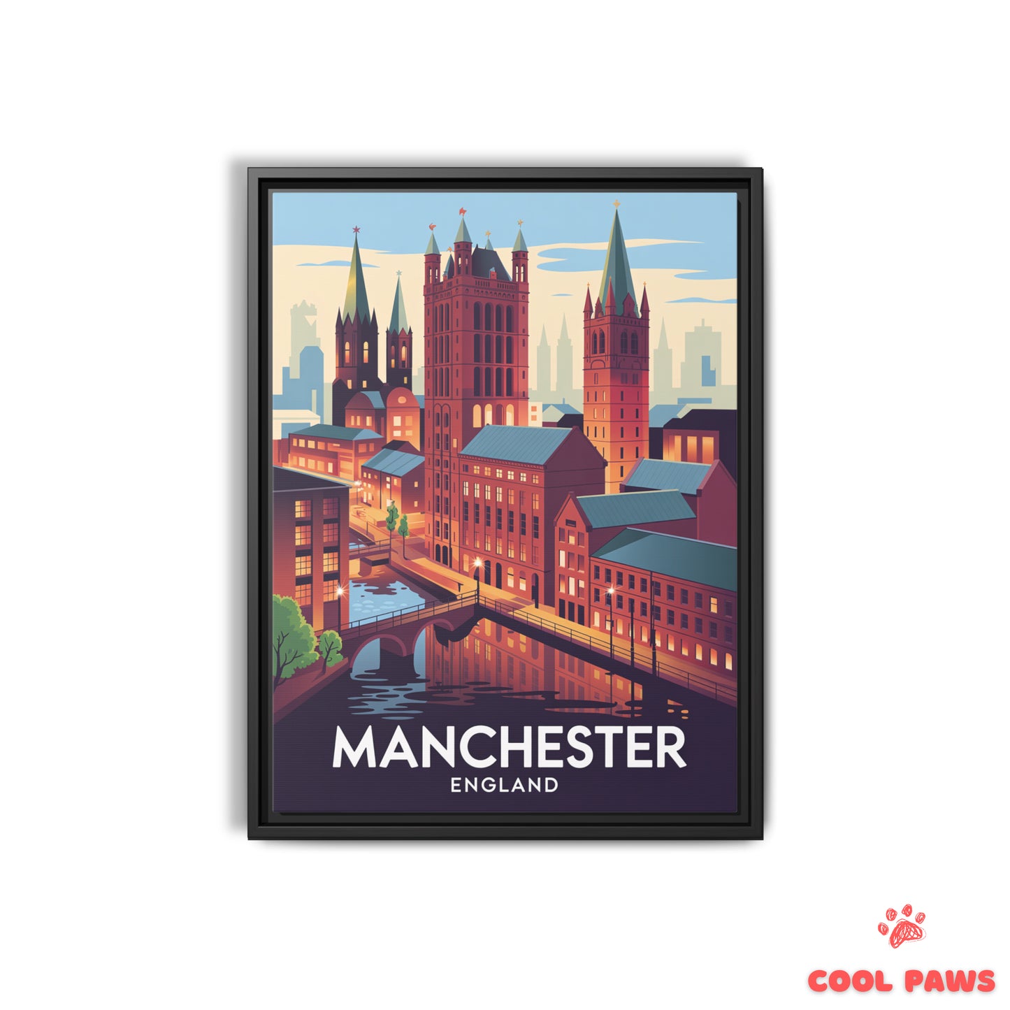 Manchester Travel Print | English Northern Quarter | England