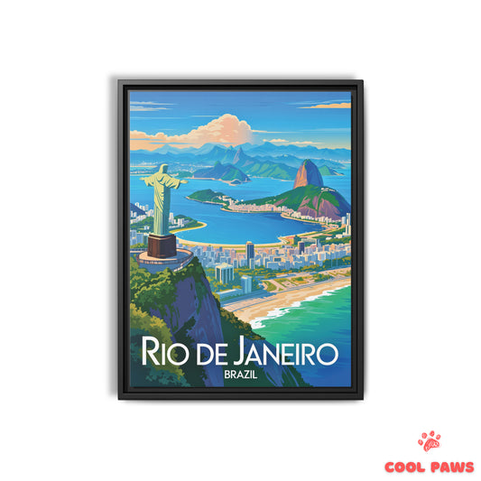 Rio de Janeiro Travel Print | Christ the Redeemer | Brazil