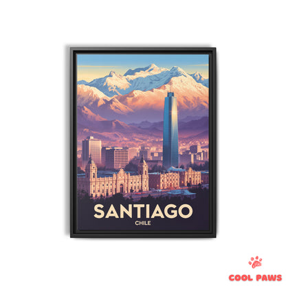 Santiago Travel Print | Costanera Tower | Chile