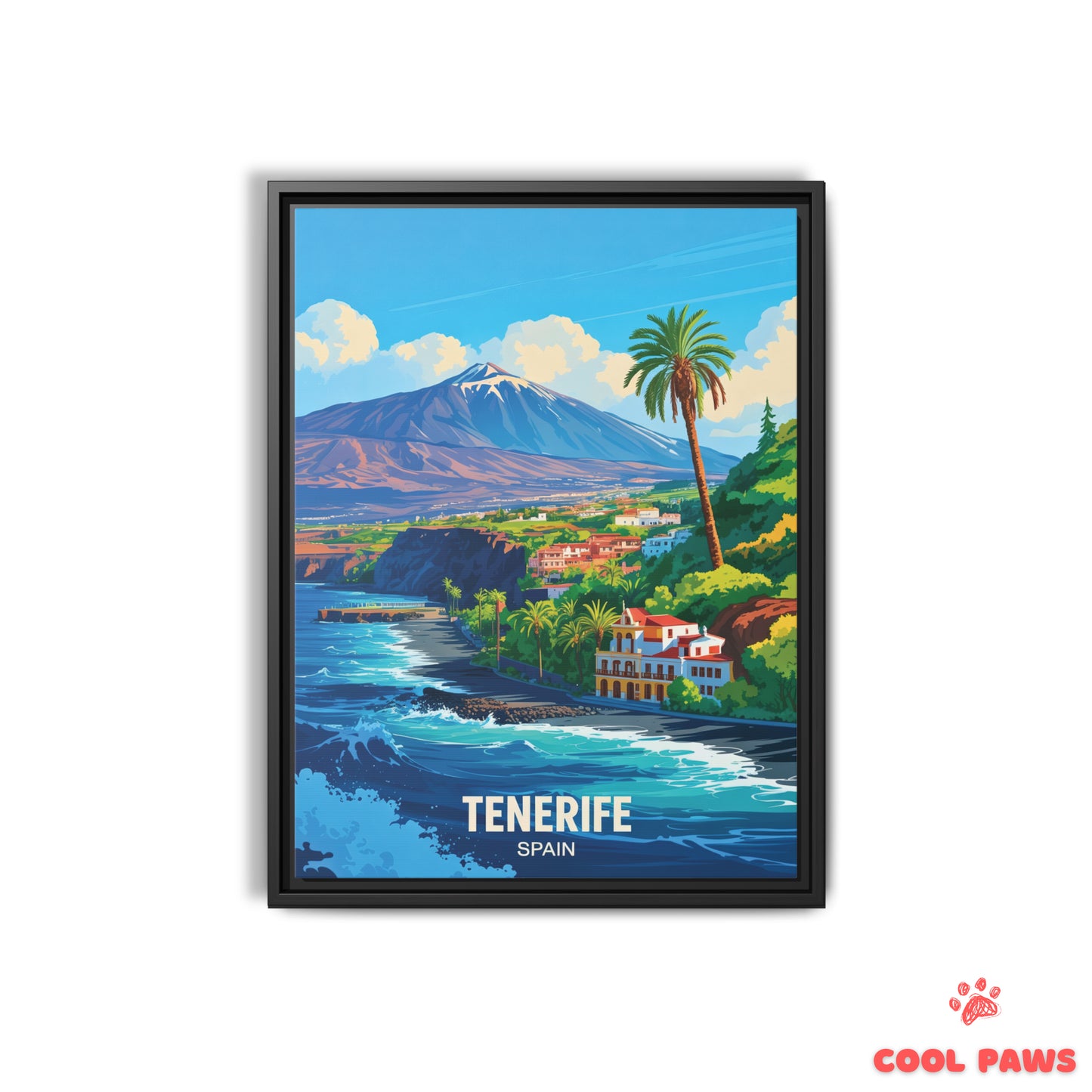 Tenerife Travel Print | Spanish Mount Teide | Spain
