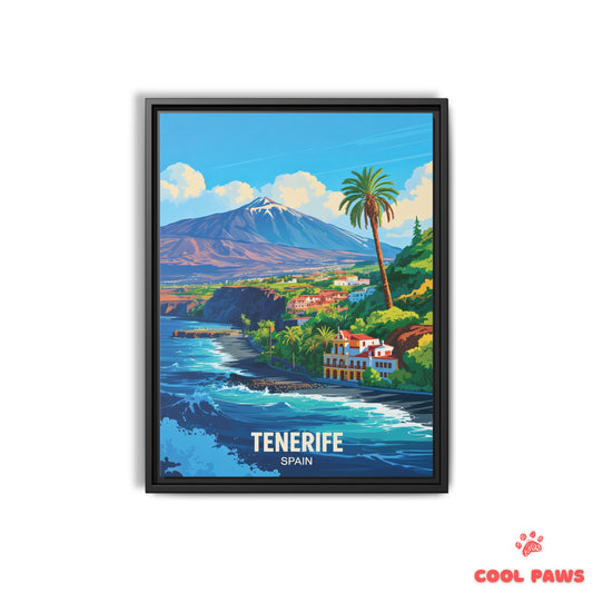 Tenerife Travel Print | Spanish Mount Teide | Spain
