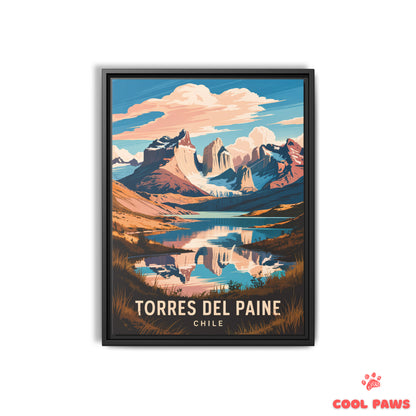 Torres del Paine Travel Print | Torres del Paine Peaks | Chile