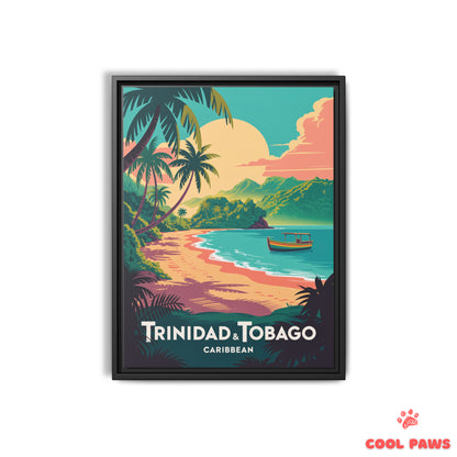Trinidad & Tobago Travel Print | Secluded beach