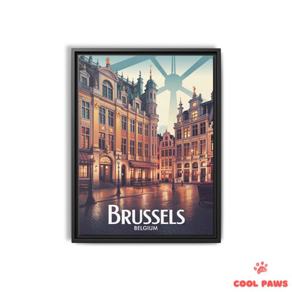 Brussels Travel Print | Belgian Grand Place | Belgium