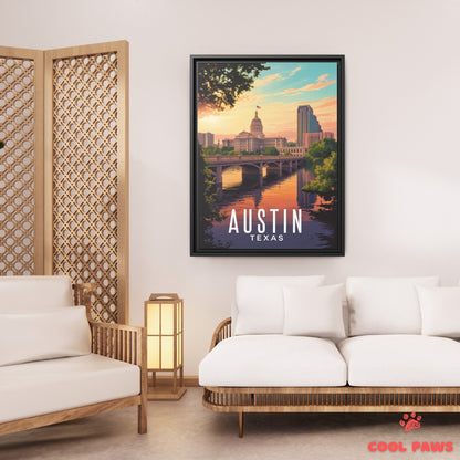 Austin Travel Print | Texas State Capitol