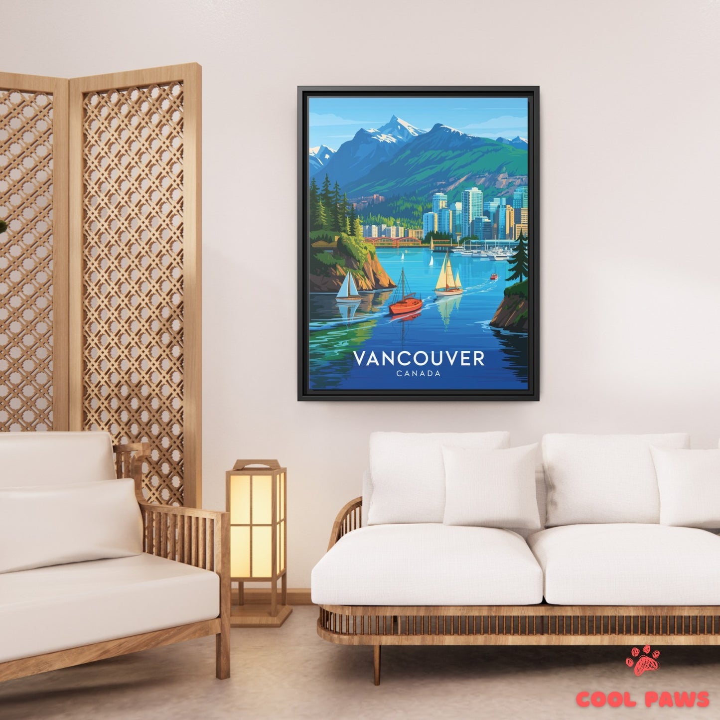 Vancouver  Travel Print | Coastal Mountains