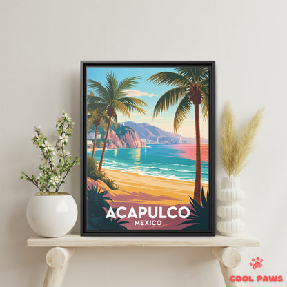 Acapulco Travel Print | Beach and Island