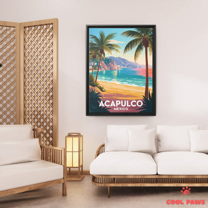 Acapulco Travel Print | Beach and Island