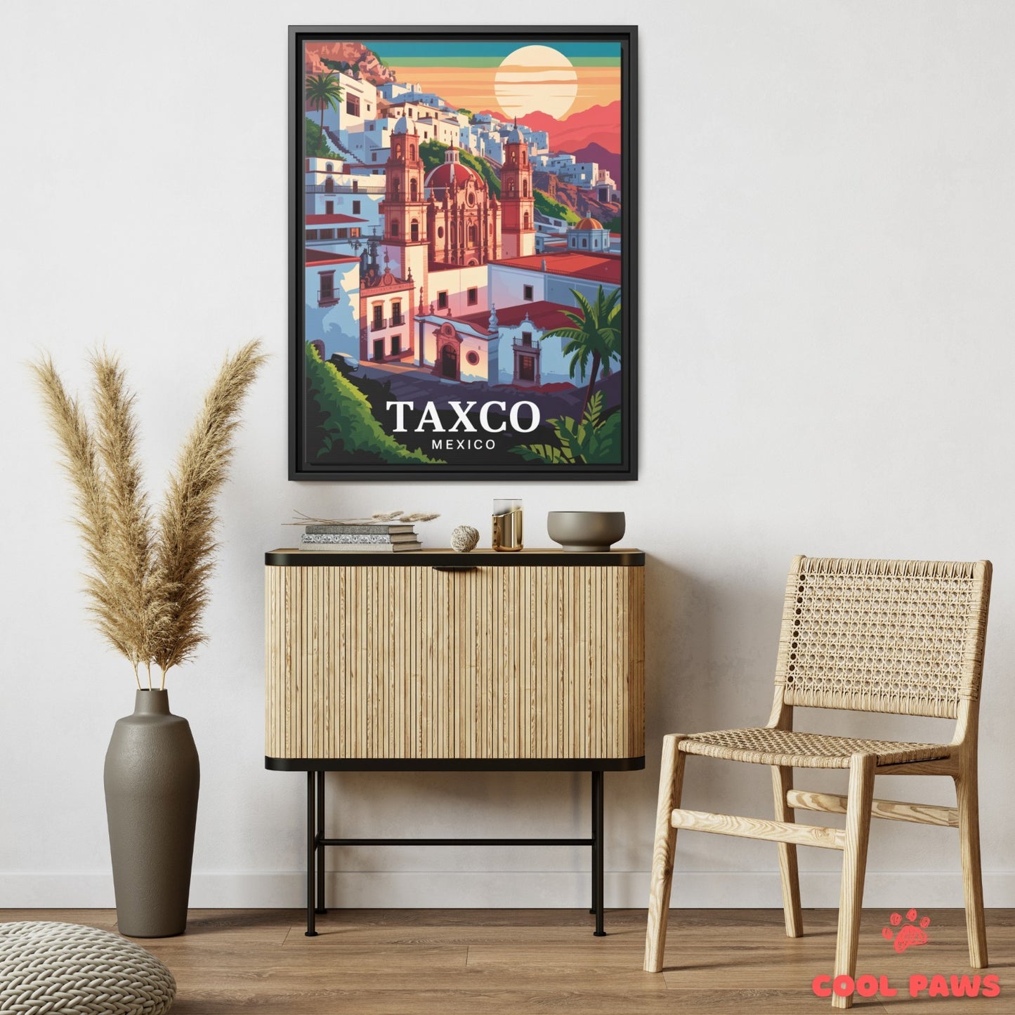 Taxco Travel Print | Santa Prisca Church